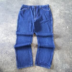 Dickies Jeans Mens 40x34 Blue Denim Straight Leg Workwear Classic Fit Pants